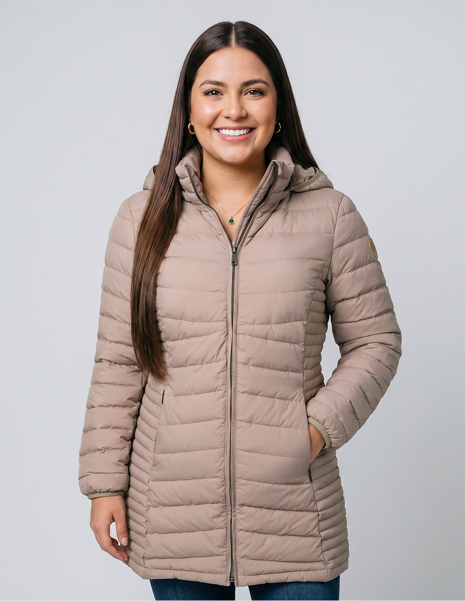 Chamarra casual greenlander y poliamida para mujer