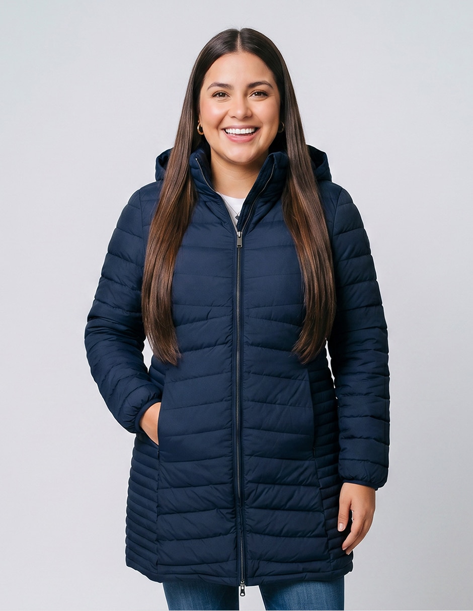 Chamarra casual y poliamida para mujer