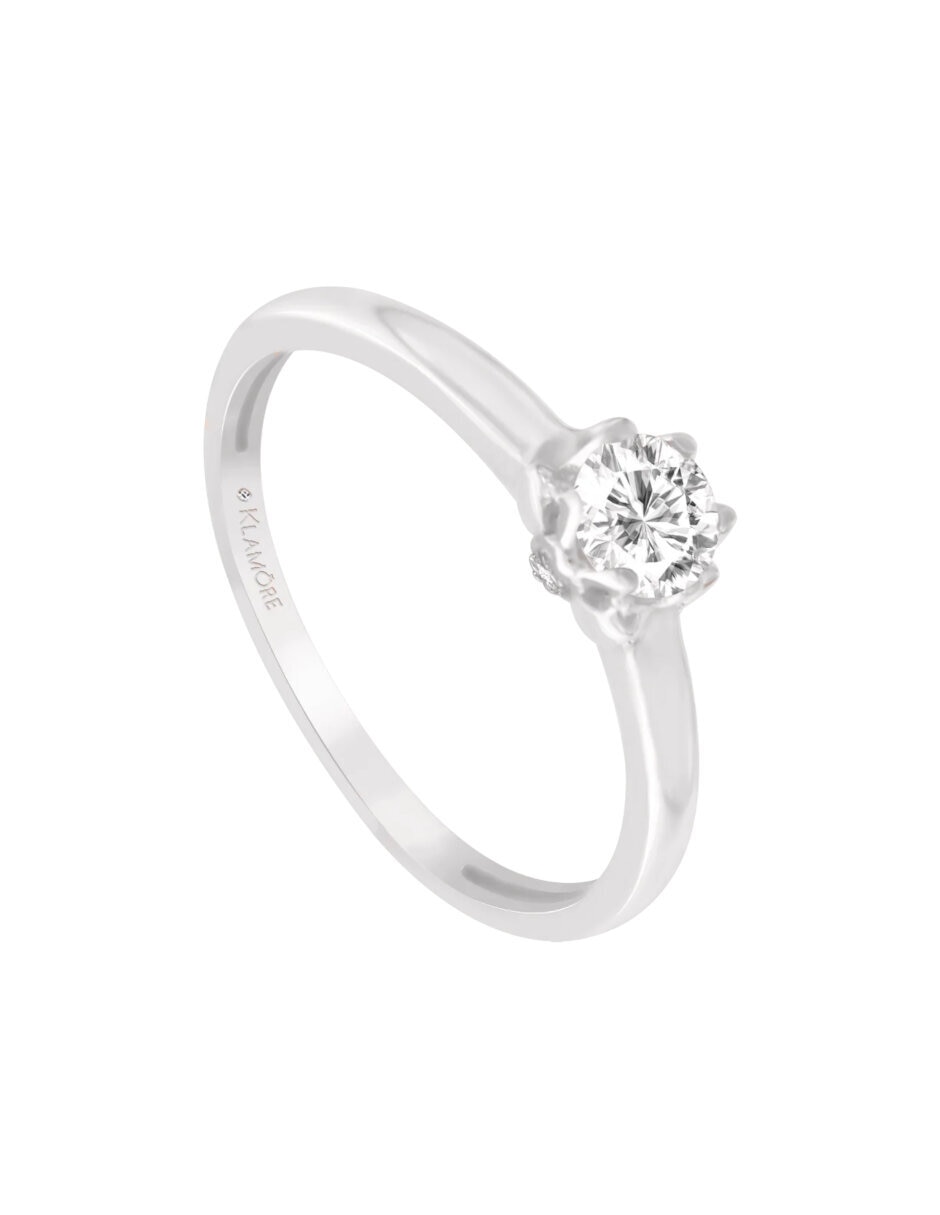 Anillo de compromiso de Oro 14 k KLAMORE Eximia Diamante