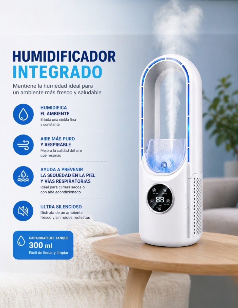 Mini ventilador brandtrendy6 velocidades