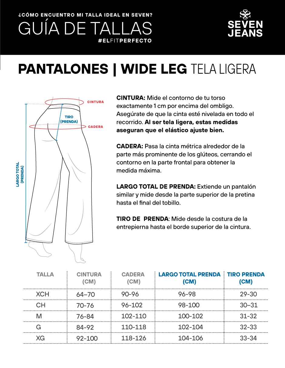 Pantalón regular seven jeans regular para mujer