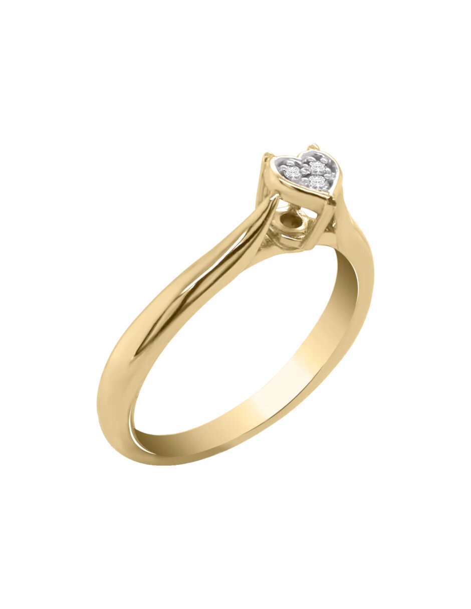 Anillo de compromiso de Oro 14 k KLAMORE Inaya Diamante