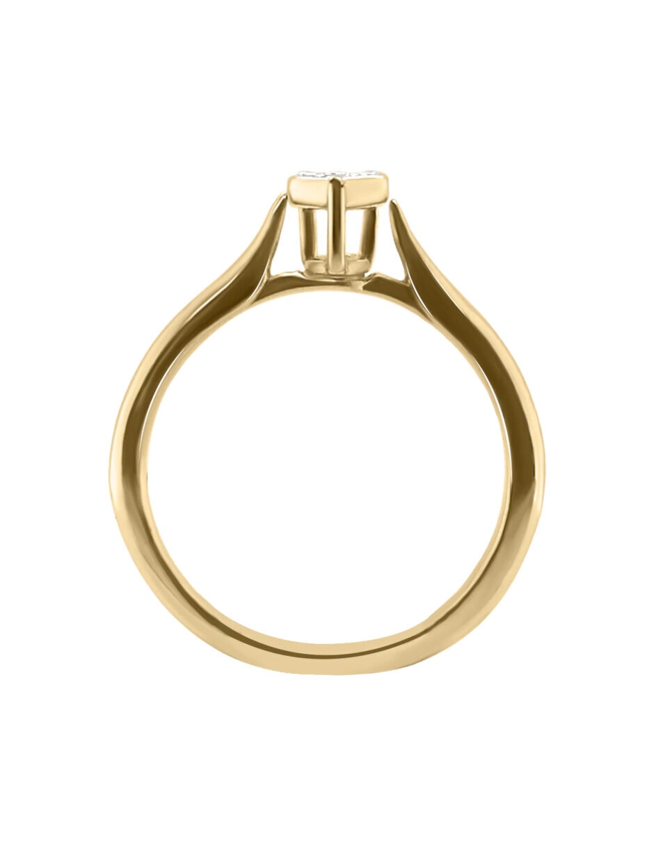 Anillo de compromiso de Oro 14 k KLAMORE Inaya Diamante