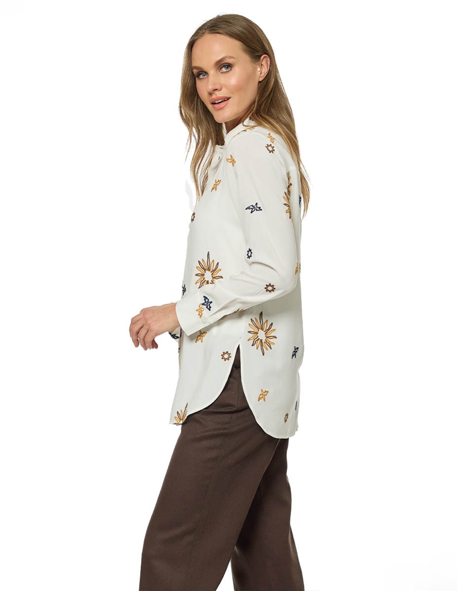 Blusa Foley's manga larga para mujer
