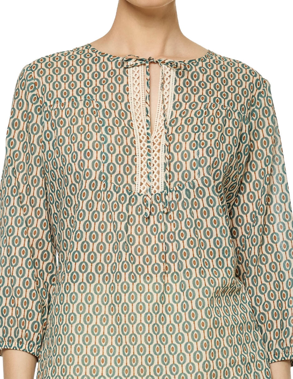 Blusa Foley's manga 3/4 para mujer
