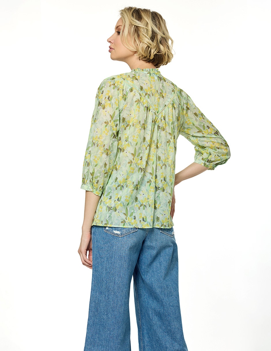 Blusa Foley's manga 3/4 para mujer
