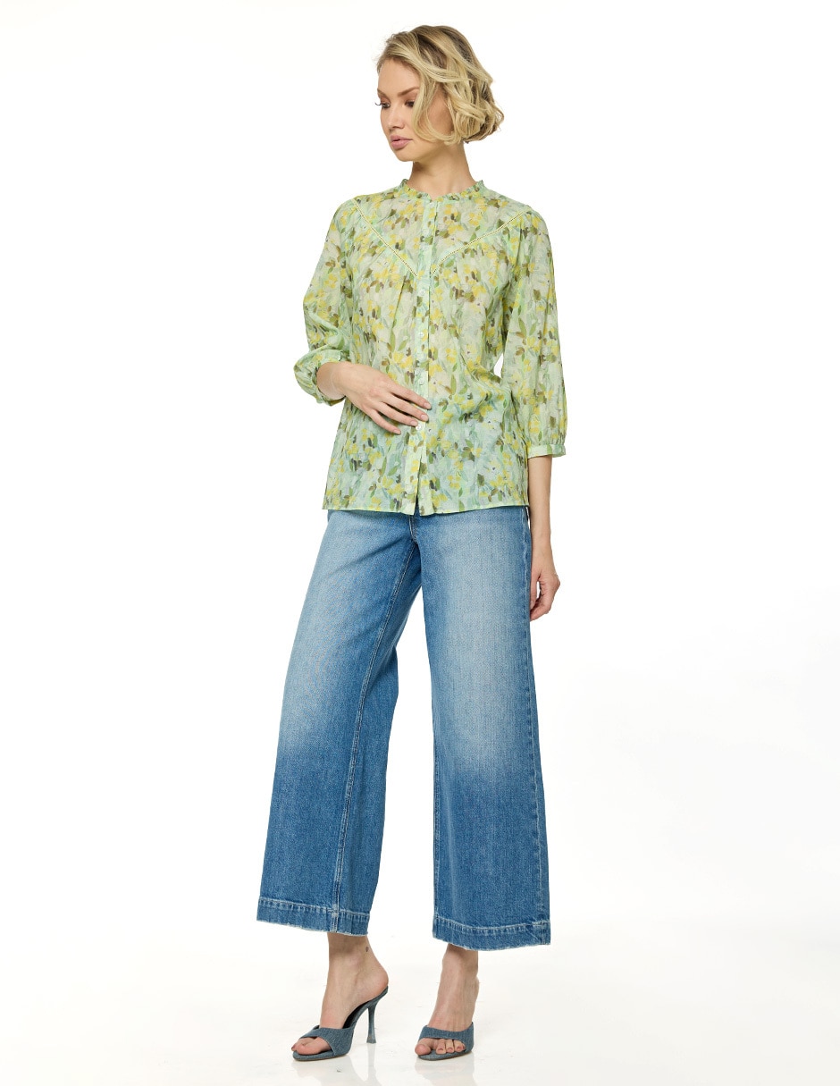 Blusa Foley's manga 3/4 para mujer