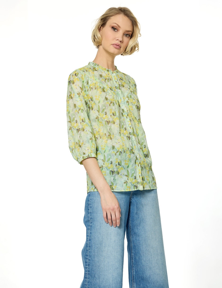Blusa Foley's manga 3/4 para mujer