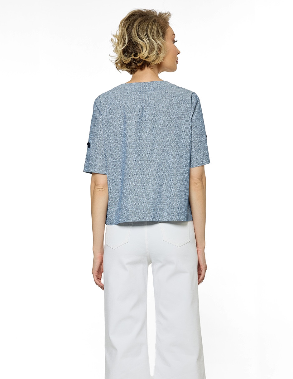 Blusa Foley's manga corta para mujer