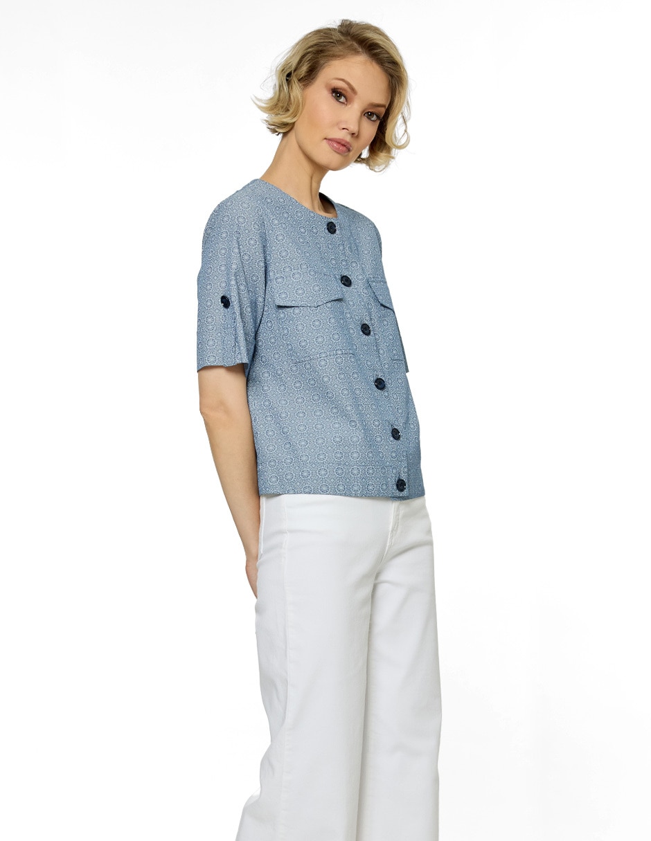 Blusa Foley's manga corta para mujer