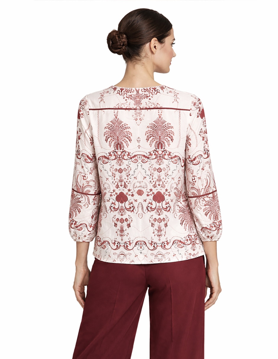 Blusa Foley's manga larga para mujer