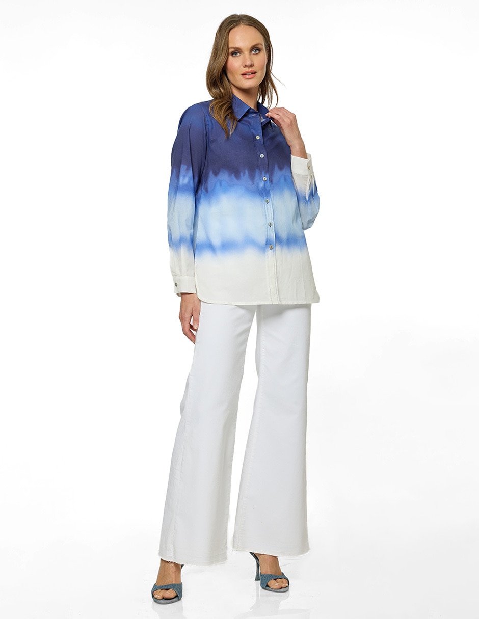 Blusa Foley's manga larga para mujer