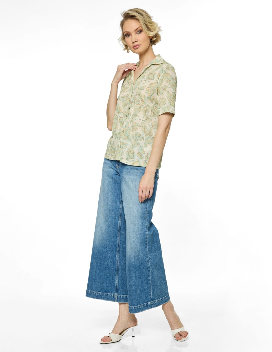 Blusa Foley's manga corta para mujer