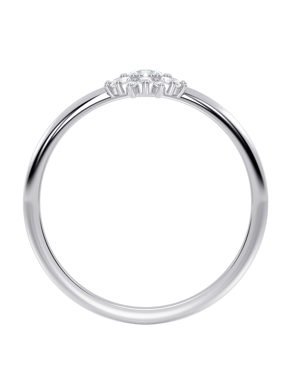 Anillo de compromiso de oro 14 k 3
