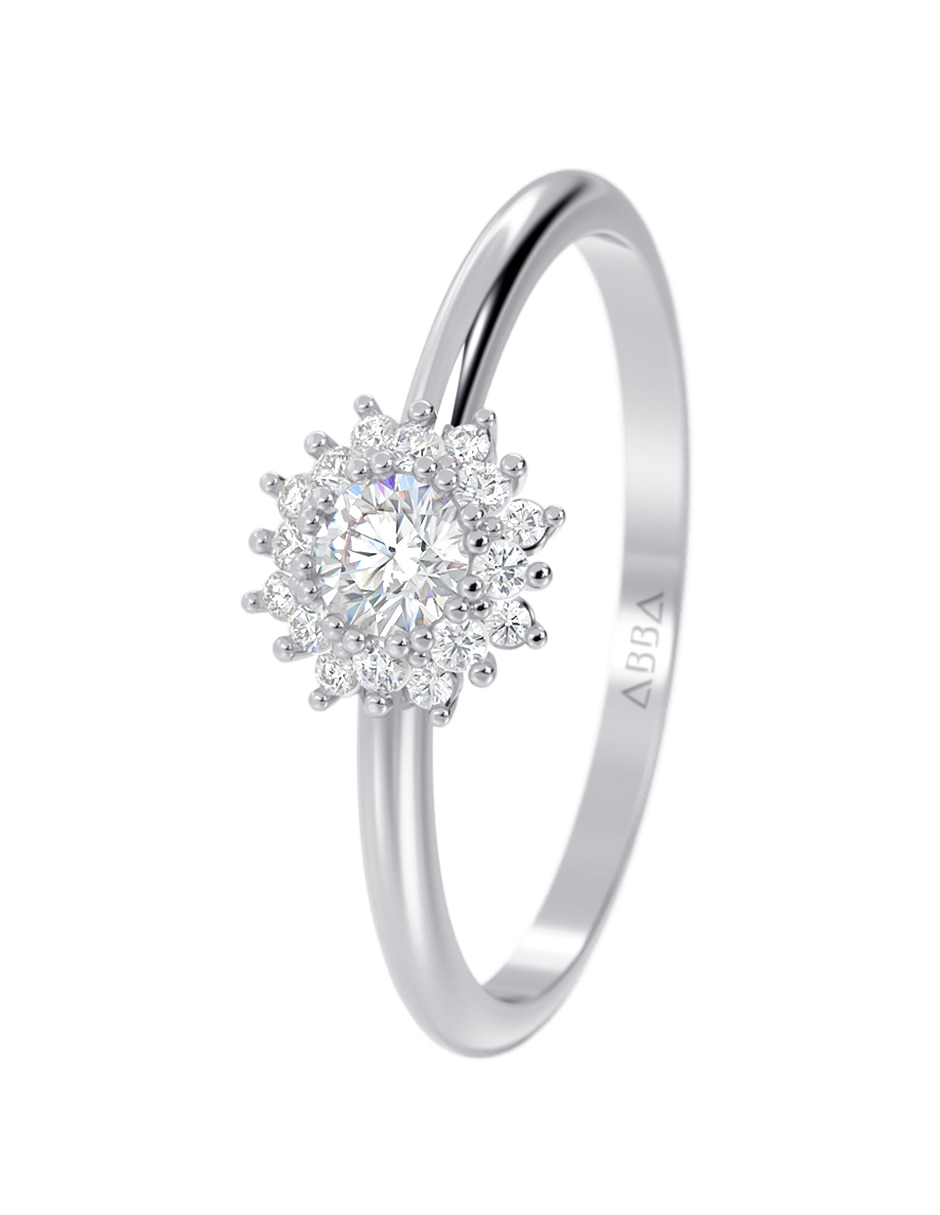 Anillo de compromiso de oro 14 k 5