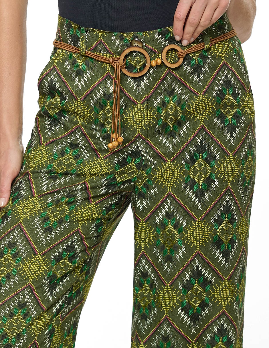 Pantalón regular regular para mujer 2