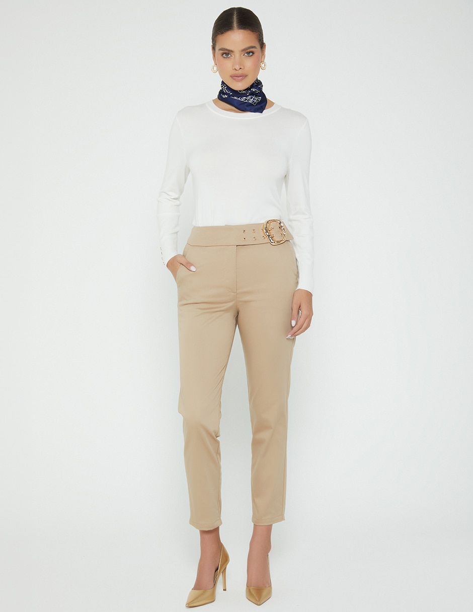 Pantalón de vestir studio f slim para mujer