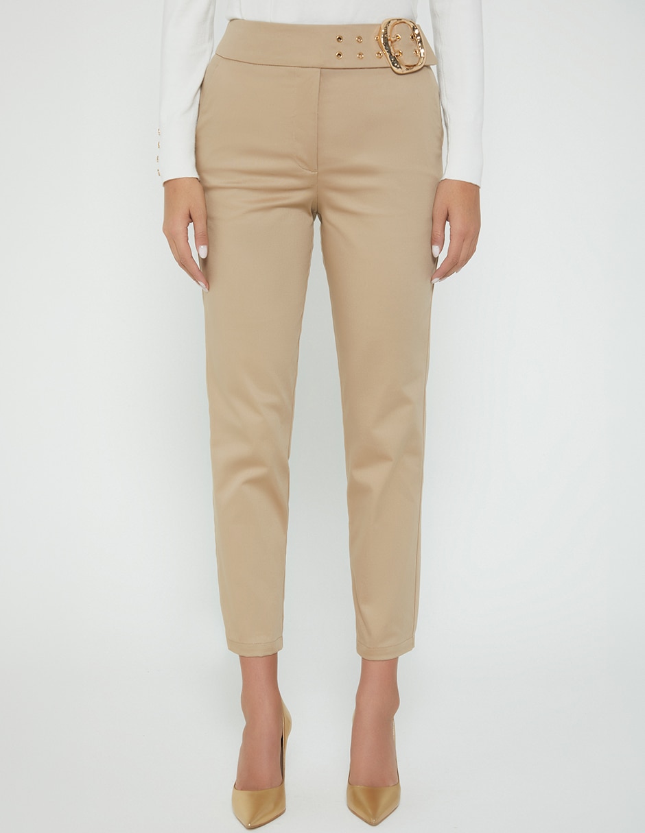 Pantalón de vestir slim para mujer