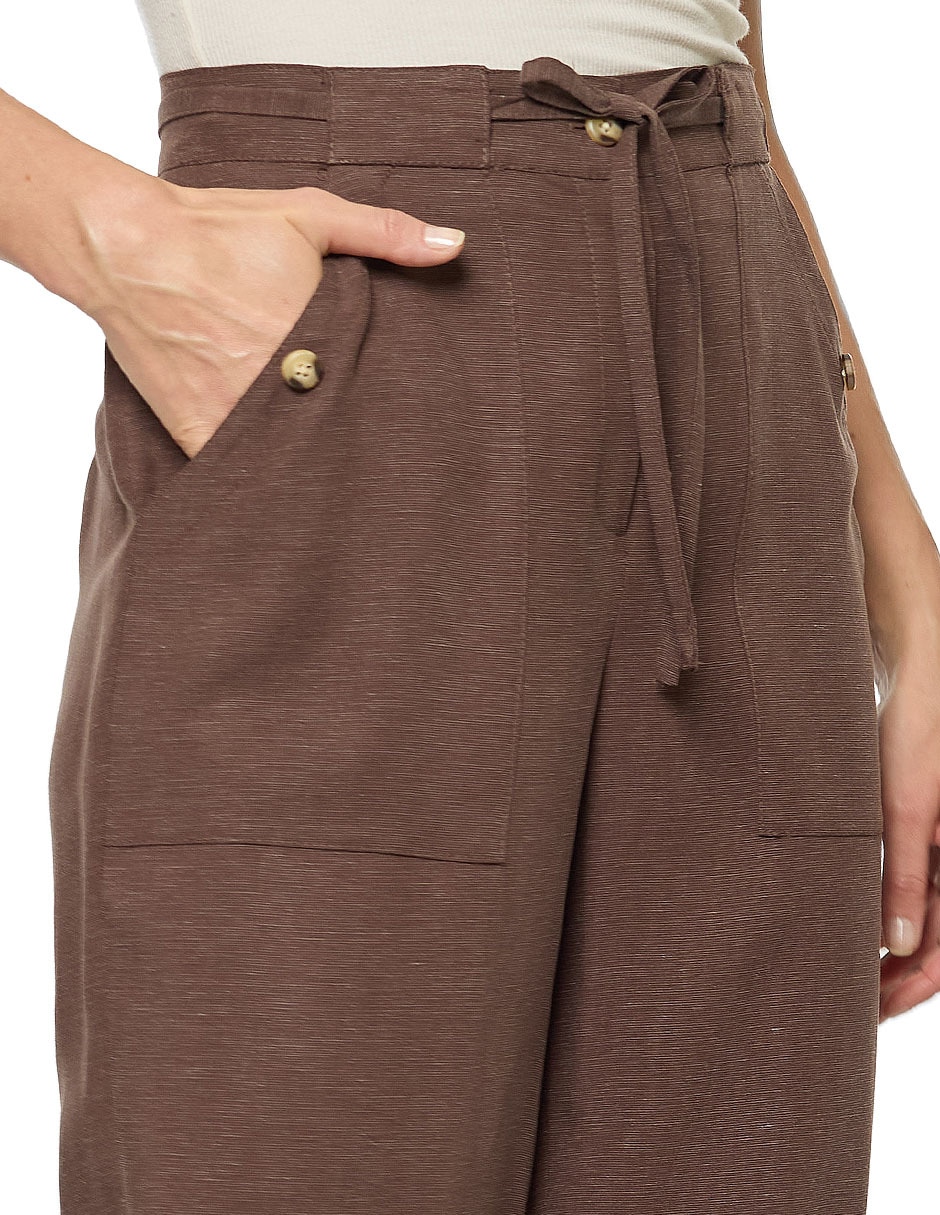 Pantalón regular regular para mujer 2