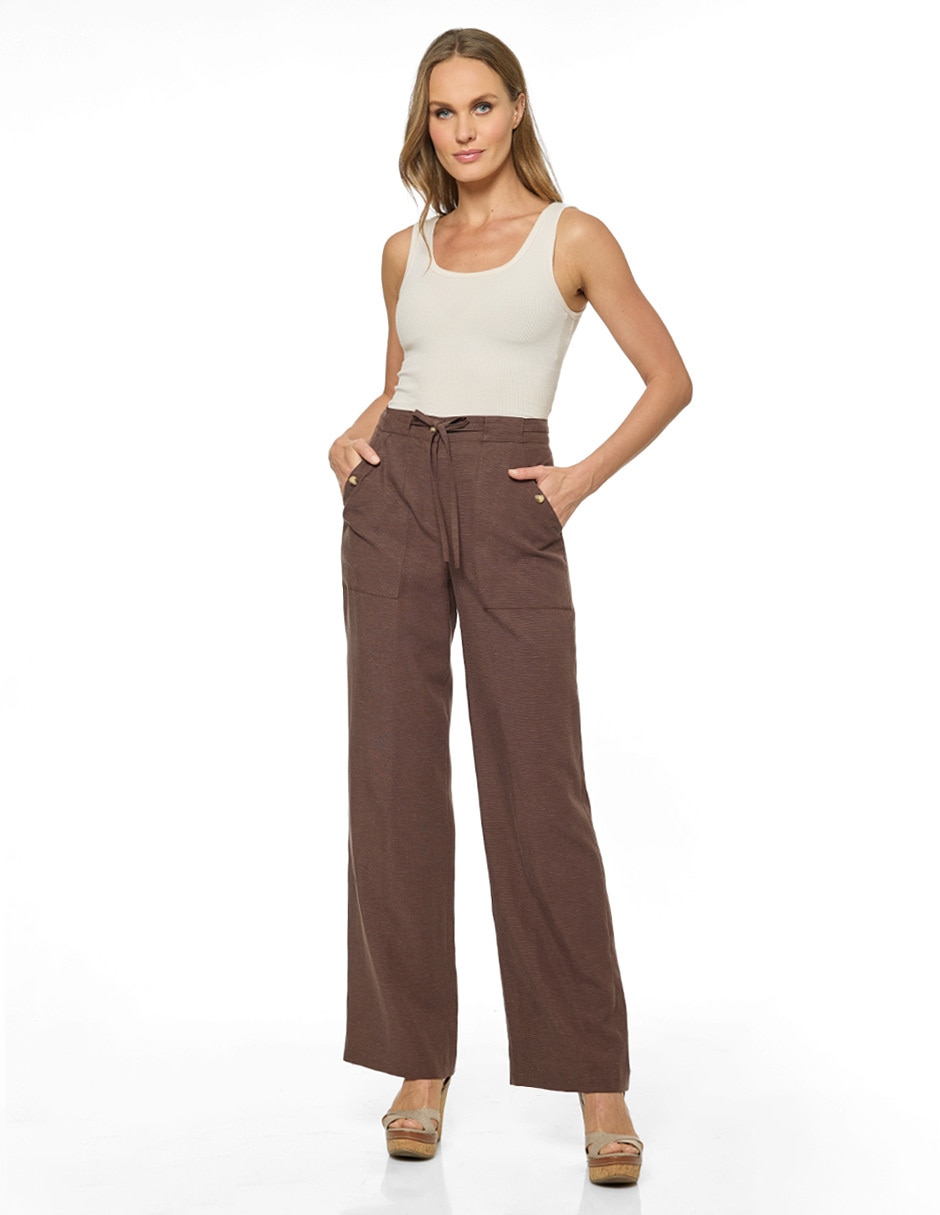 Pantalón regular regular para mujer 4