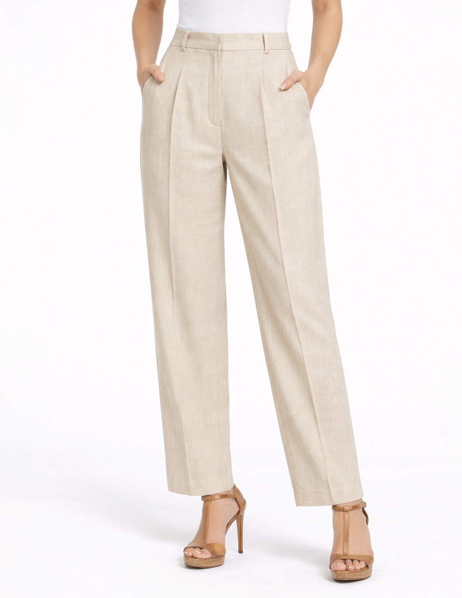 Pantalón de vestir regular para mujer