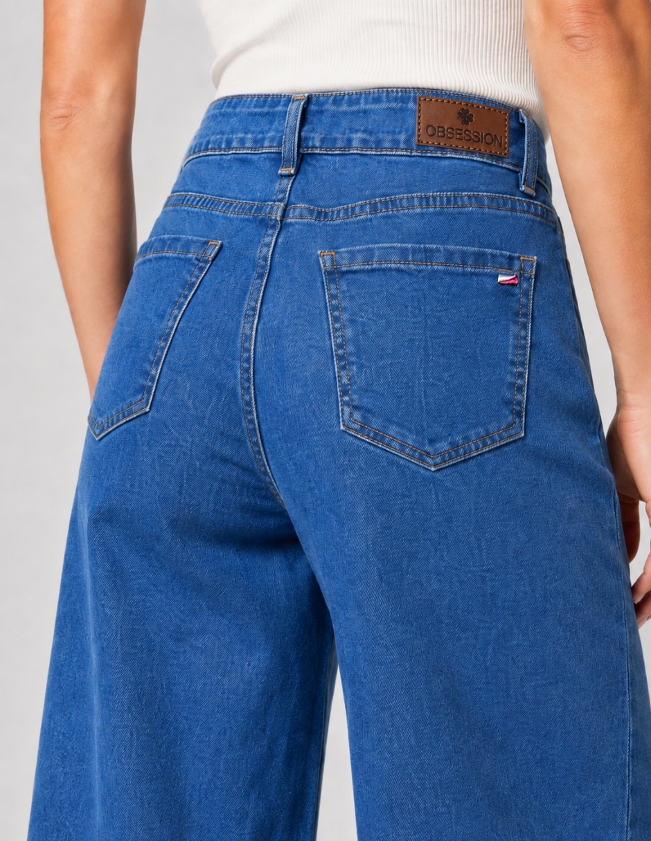 Short obs jeans de mezclilla para mujer