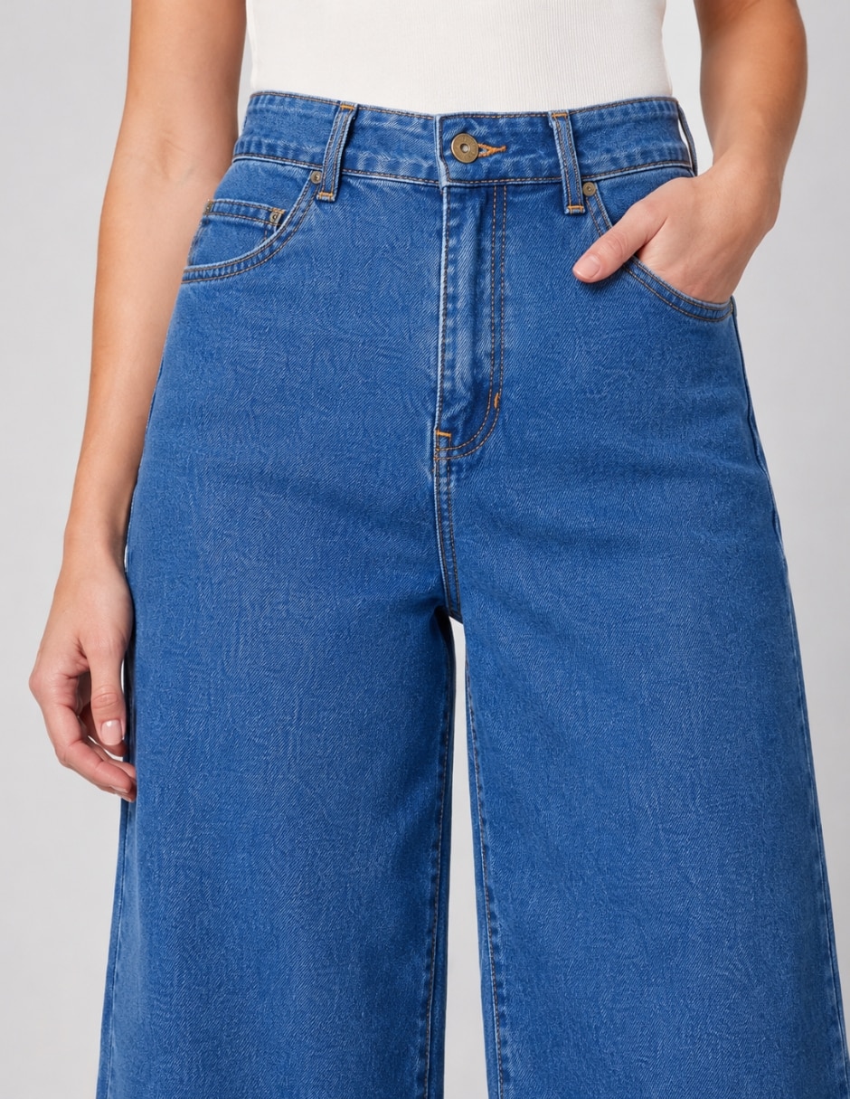 Short obs jeans de mezclilla para mujer