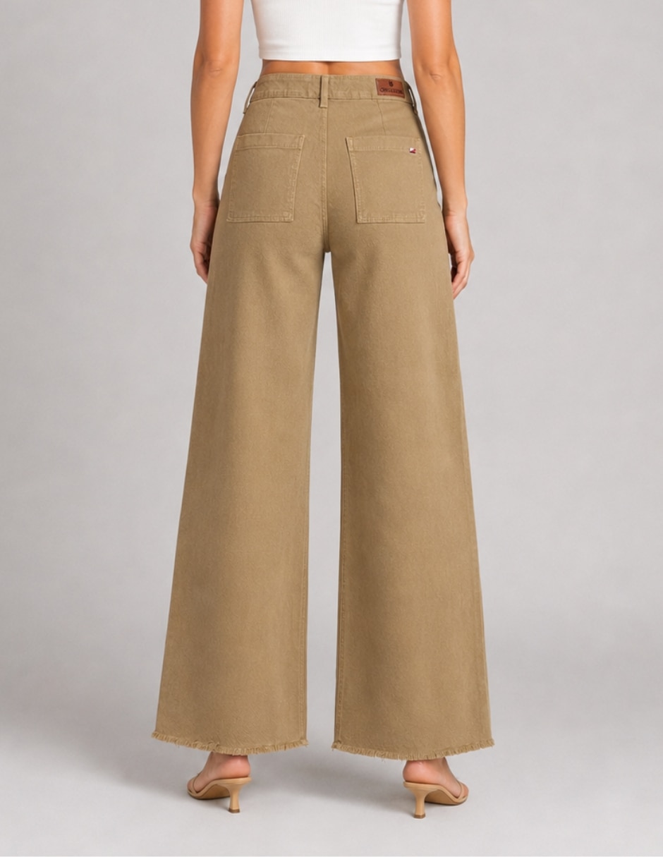 Jeans regular wide leg 25469-d corte cintura alta para mujer 3