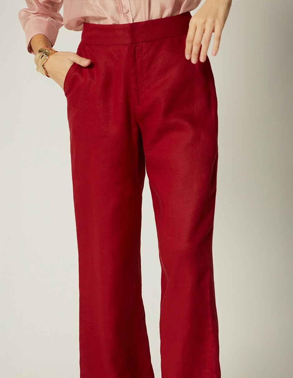 Pantalón de vestir studio f wide leg para mujer