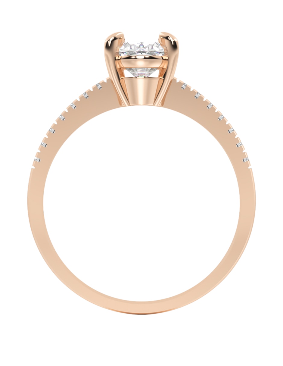 Anillo de compromiso de oro 10 k 5