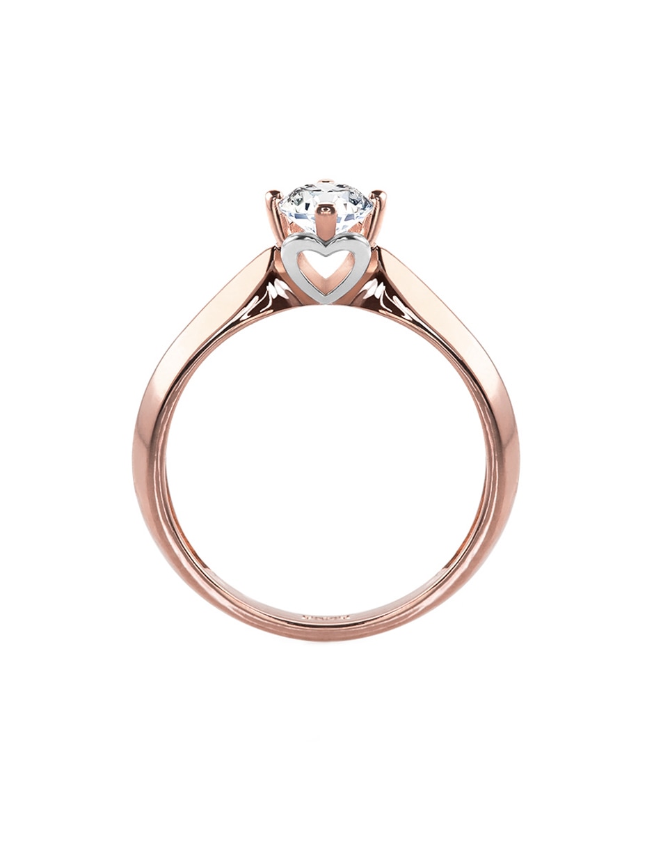 Anillo de compromiso de Oro 10 k Moissanita 2