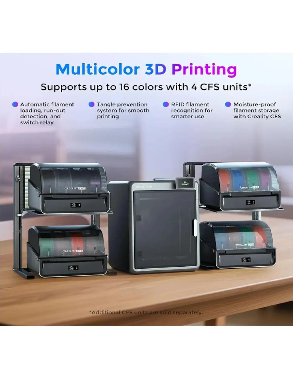Impresora 3d creality k2 combo inalámbrica