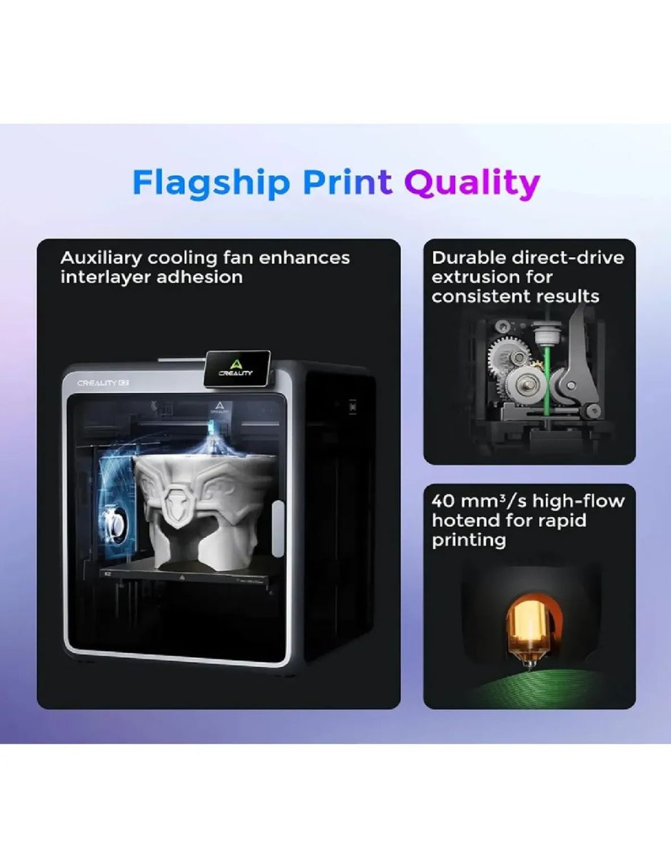 Impresora 3d creality k2 combo inalámbrica
