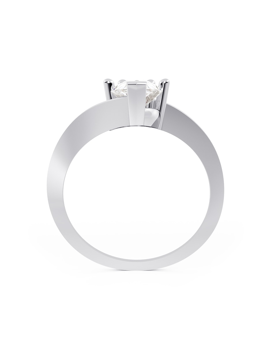Anillo de compromiso de Oro 10 k ABBA JOYAS Moissanita