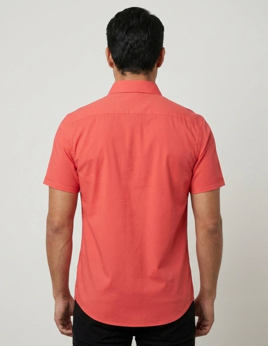 Camisa casual pavini manga corta para hombre