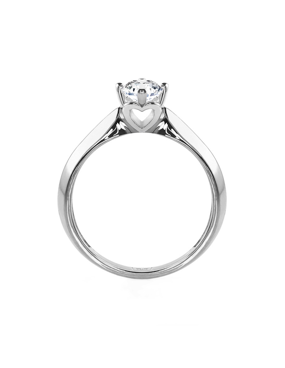 Anillo de compromiso de Oro 18 k Moissanita 2