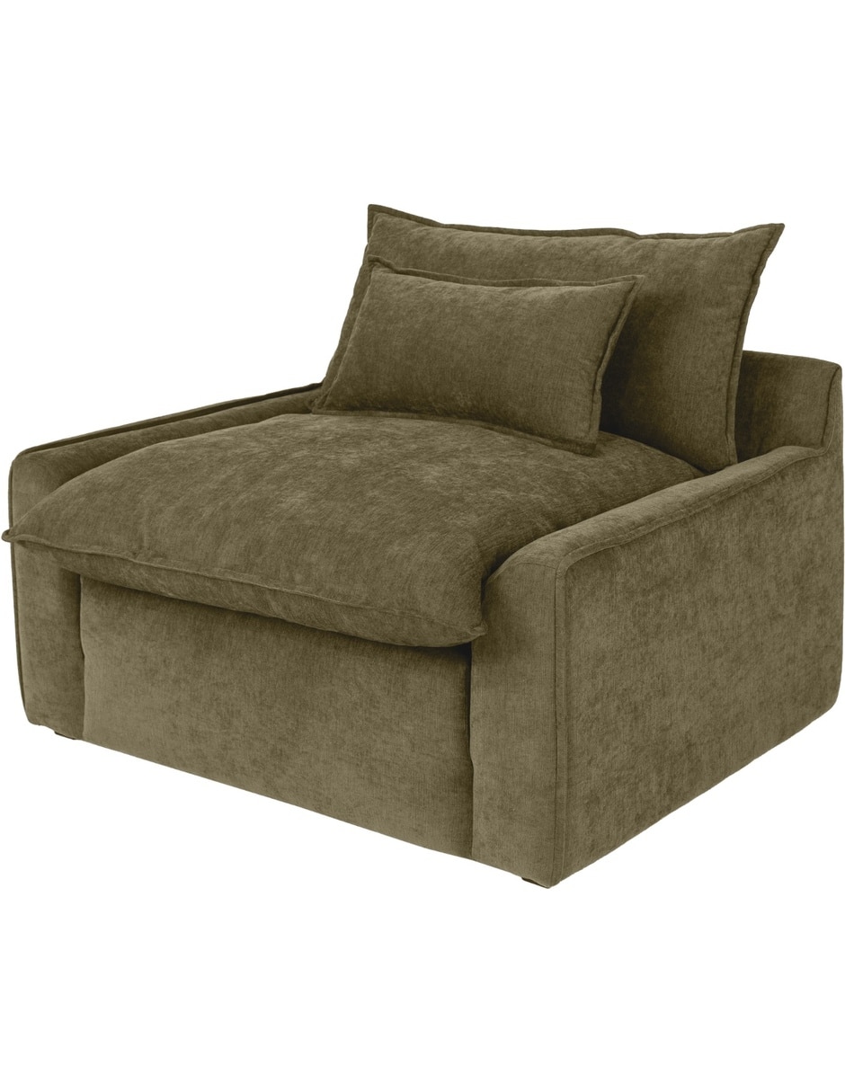 Sillón pit de madera y tela 2