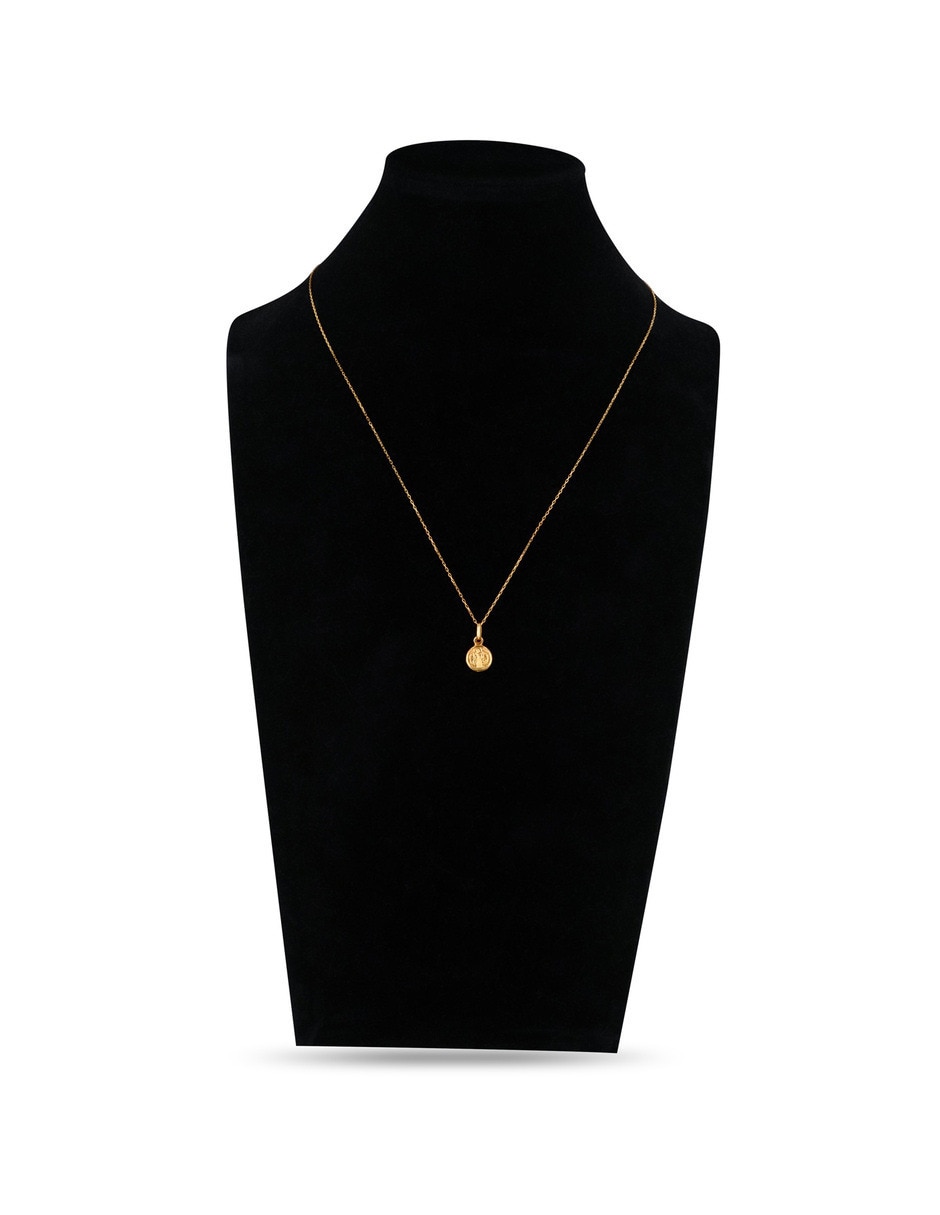 Medalla Joyerias Bizzarro San Benito de oro amarillo 14 K 4