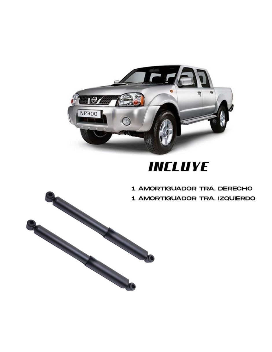 Amortiguador de suspensión trasera exterior takamaya nissan np300 2010 al 2019 2