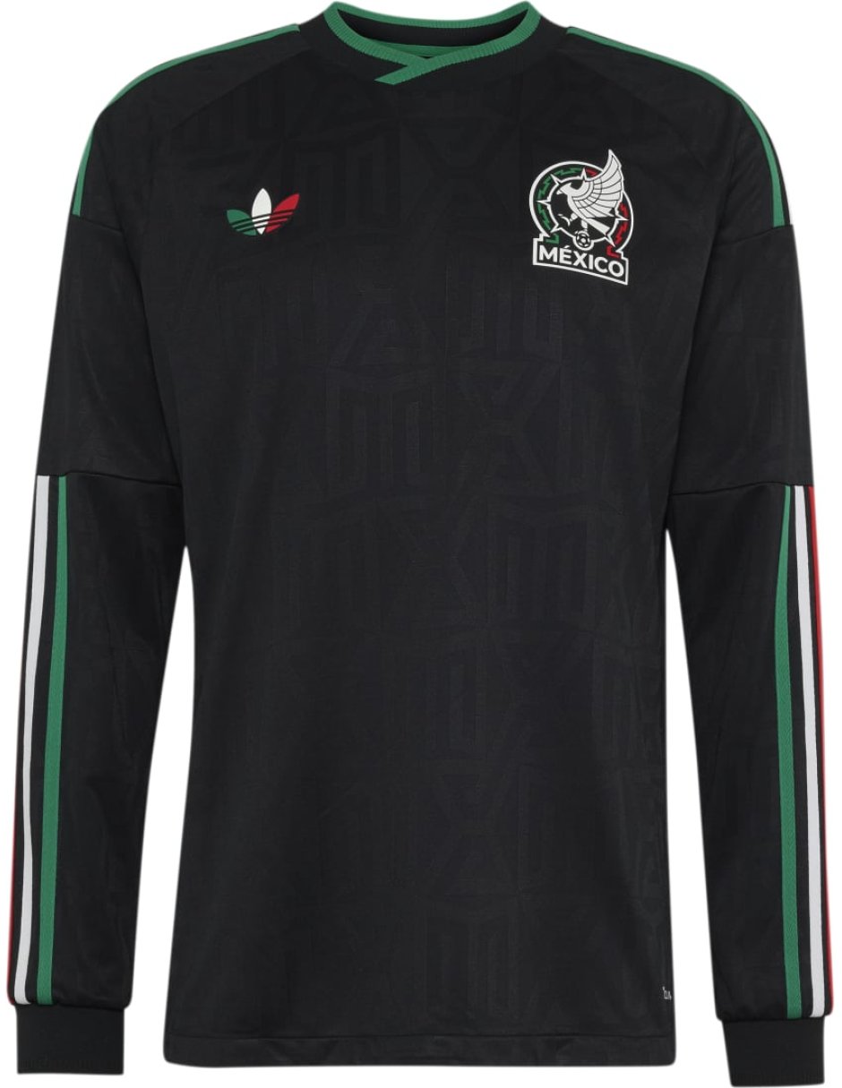 Jersey de Selección Nacional de México Local Authentic de manga larga Adidas para hombre