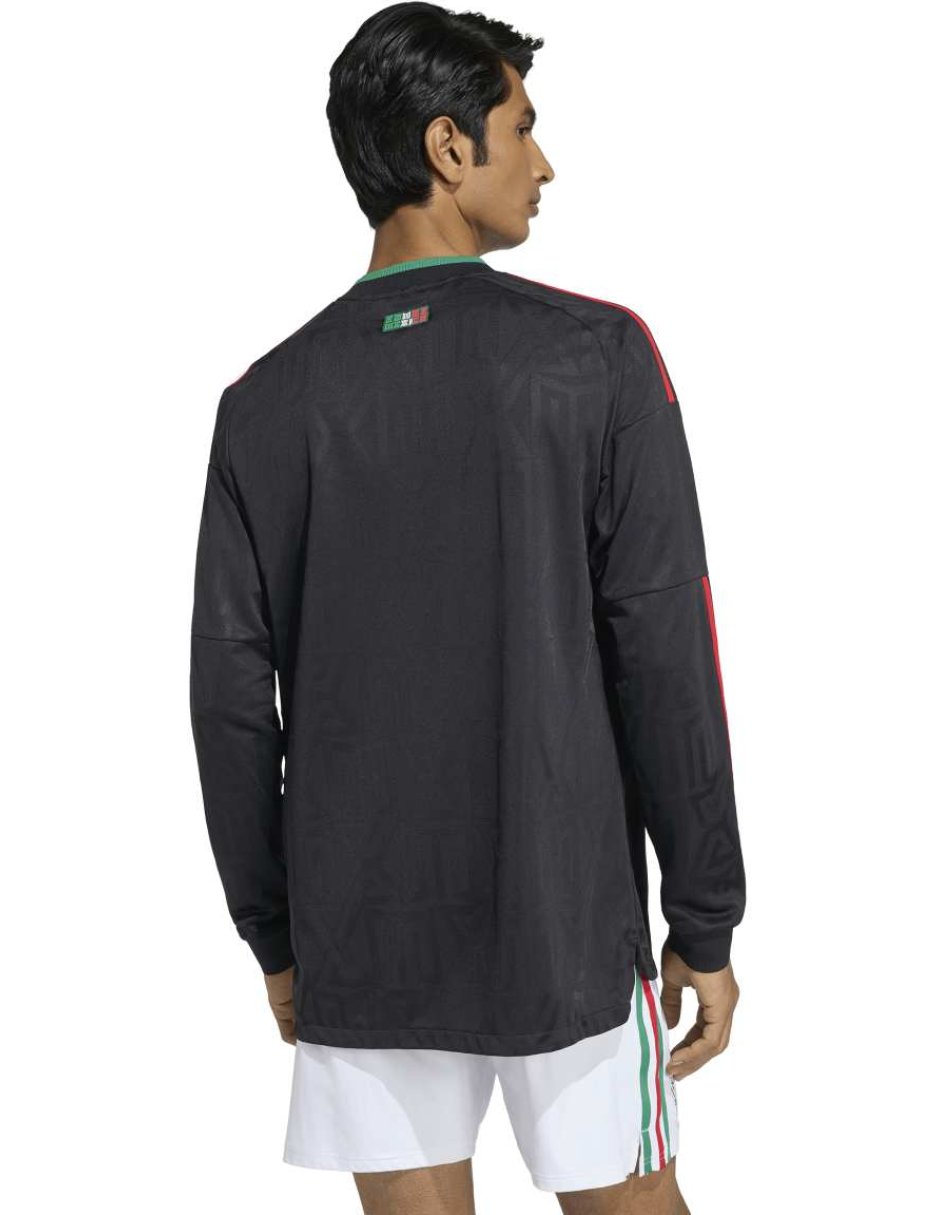 Jersey de Selección Nacional de México Local Authentic de manga larga Adidas para hombre
