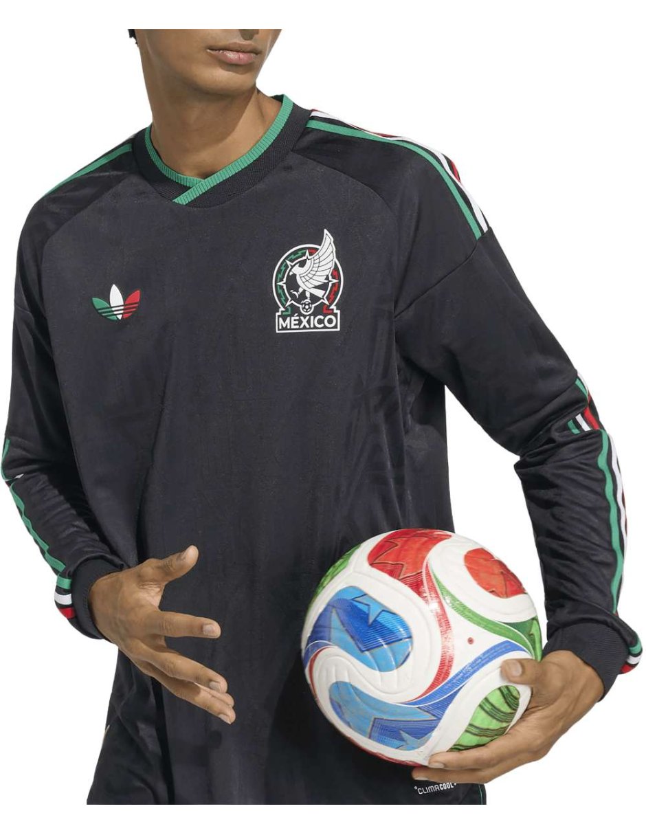 Jersey de Selección Nacional de México Local Authentic de manga larga Adidas para hombre