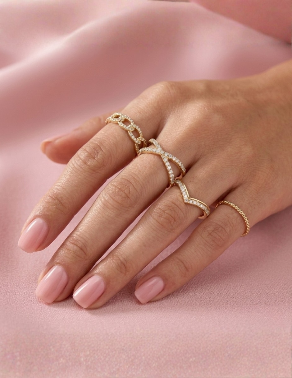 Anillo multi gemas cruz aretize brillo p 925 de plata zirconia cúbica baño de oro