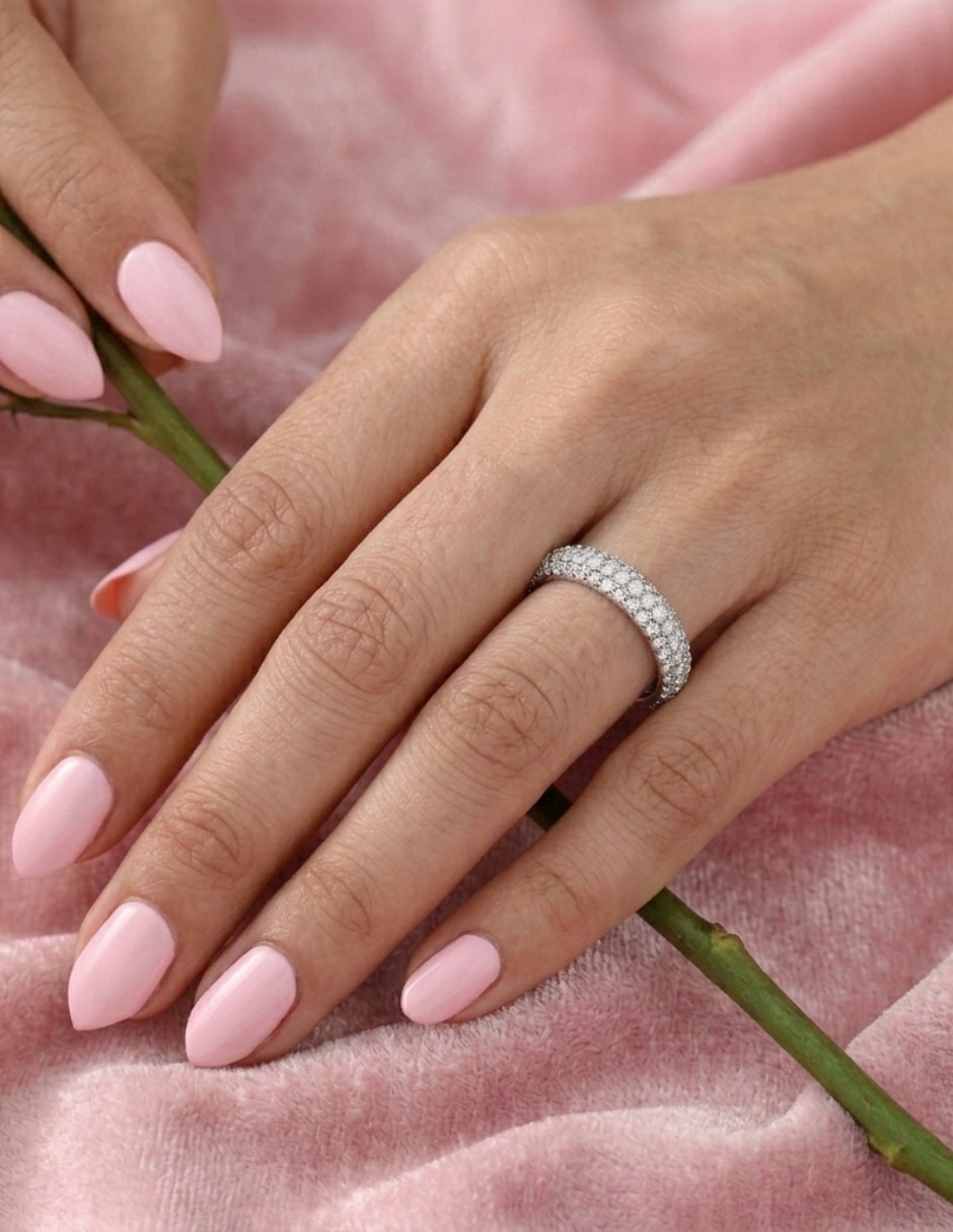 Anillo multi gemas circular aretize brillo p 925 de plata zirconia cúbica pavé