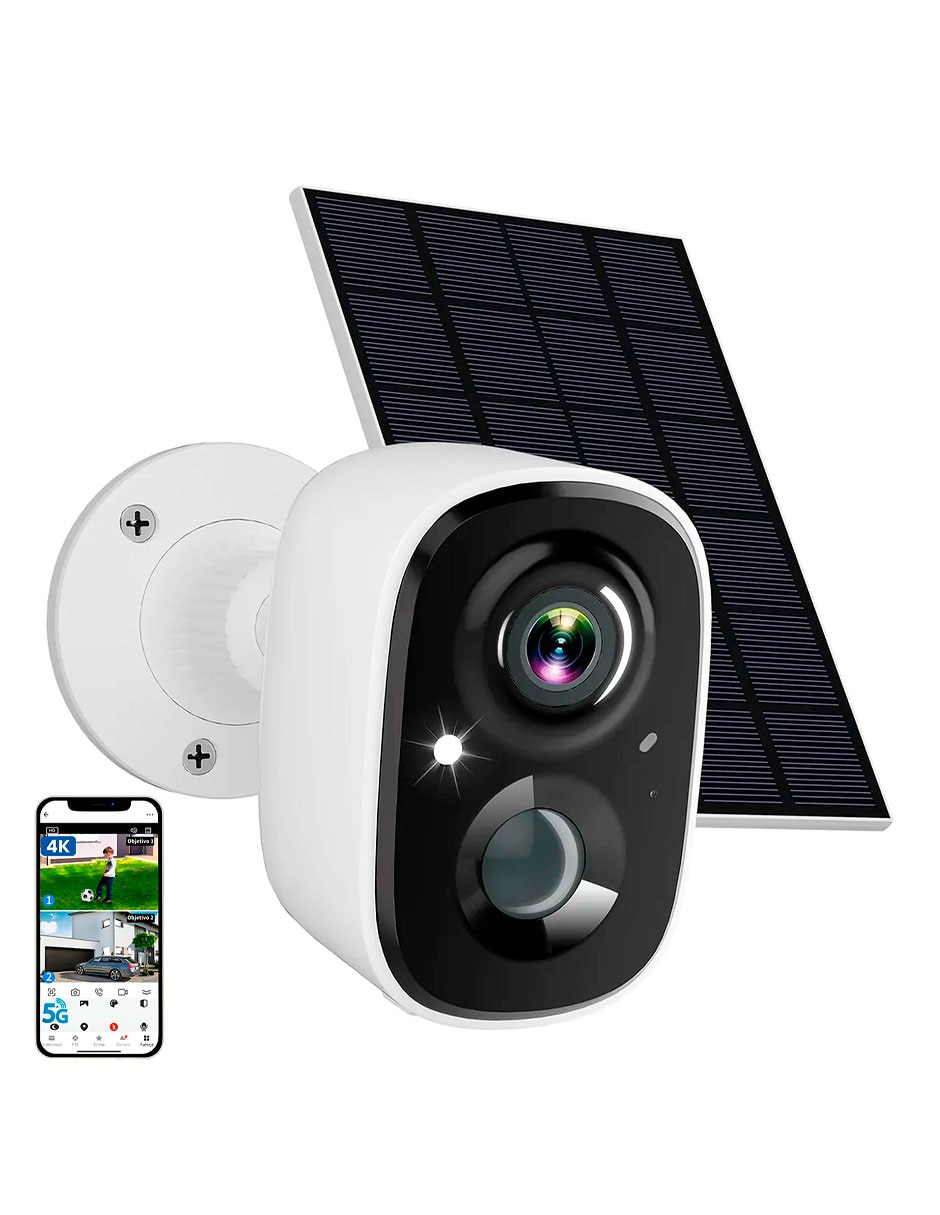 Camara solar de seguridad modelo vs-m08 inalámbrica qhd 103¡ con capacidad para grabar con visión nocturna para exterior