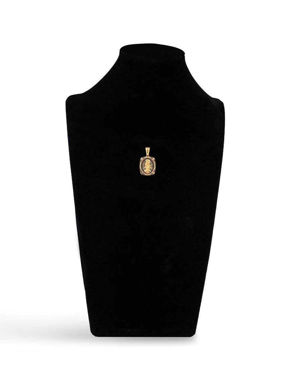 Medalla de Virgen Joyerias Bizzarro de Guadalupe de oro amarillo 14 K