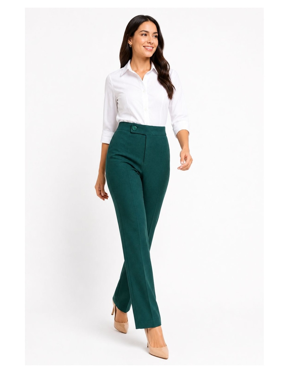 Pantalón de vestir Kolorum recto para mujer