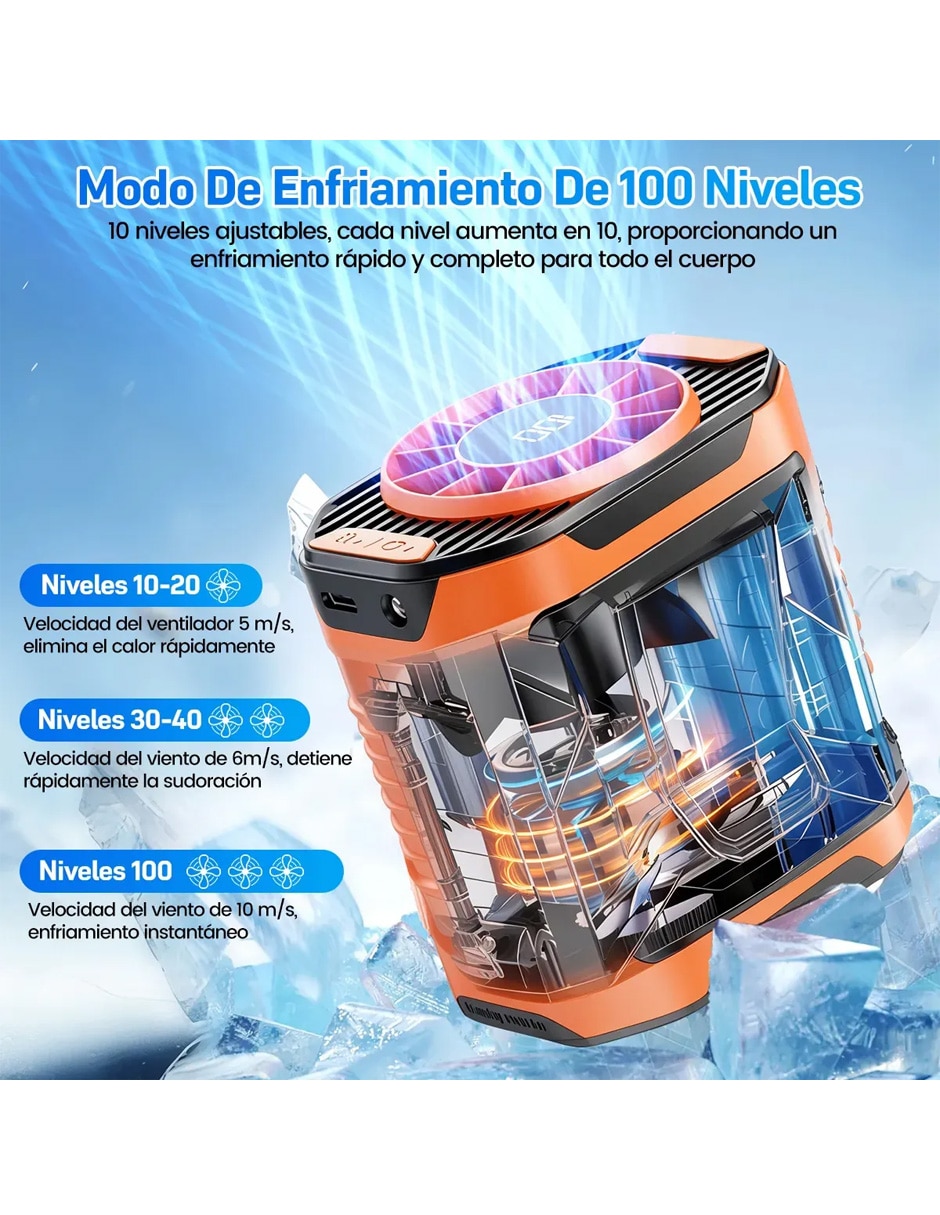 Mini ventilador 10 velocidades 5