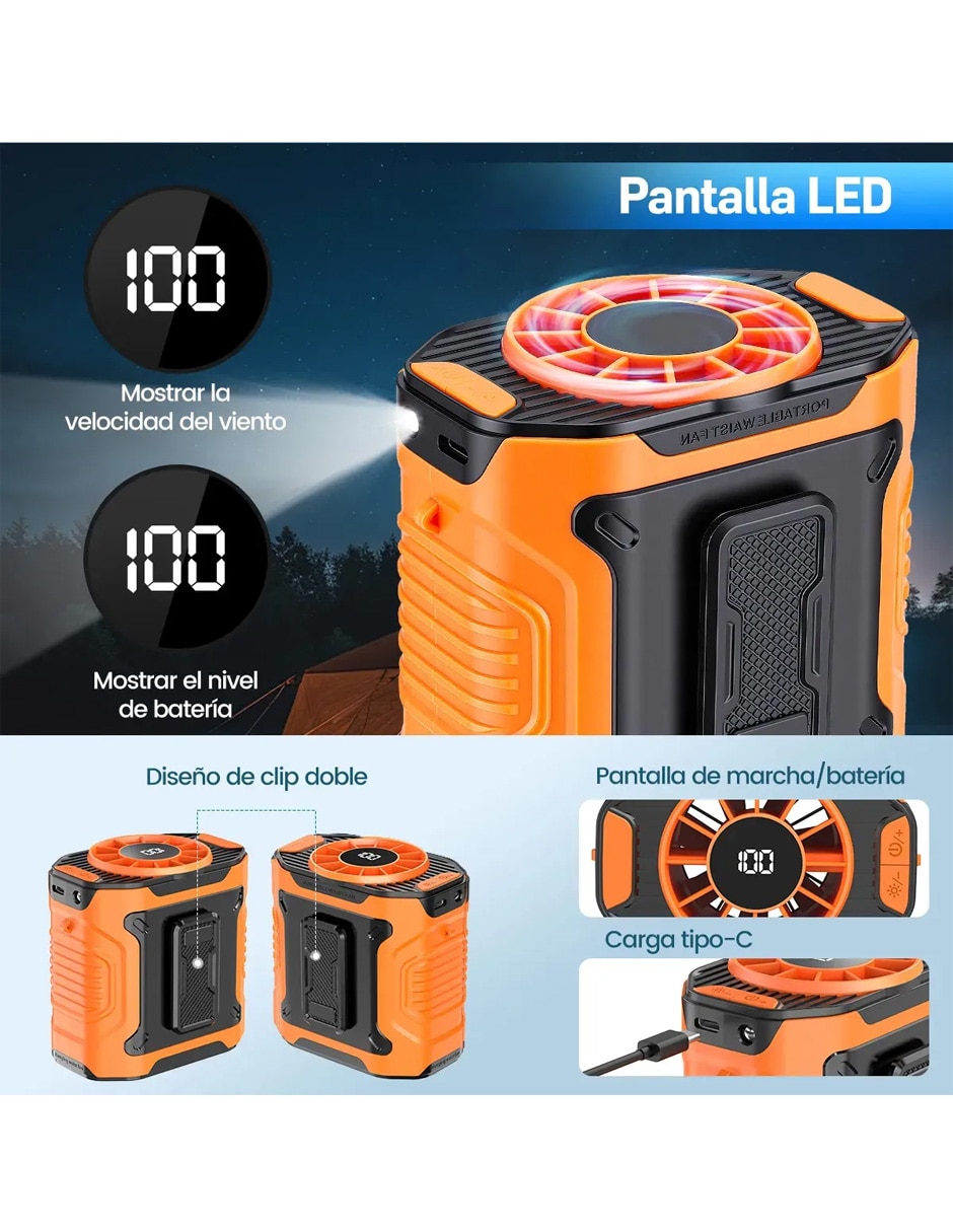 Mini ventilador 10 velocidades 8