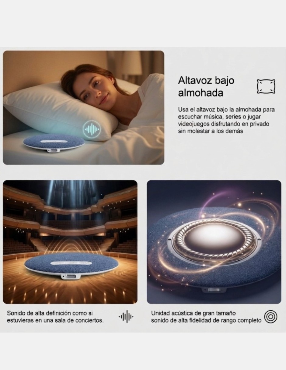 Bocina YX521 altavoz para almohada bluetooth 5